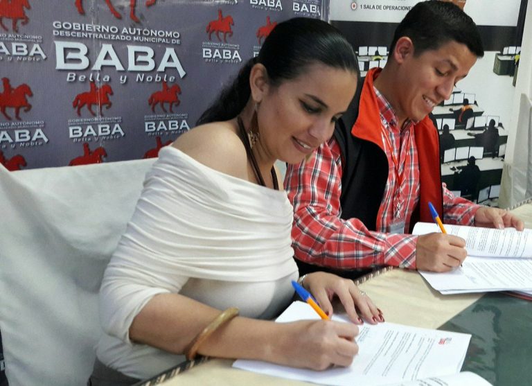 Municipio de Baba firma convenio con ECU911