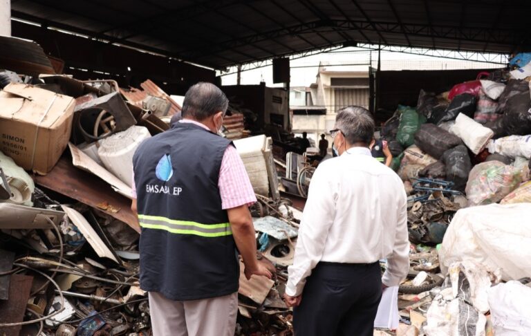 Babahoyo: Operativos en recicladoras por robo de bienes públicos