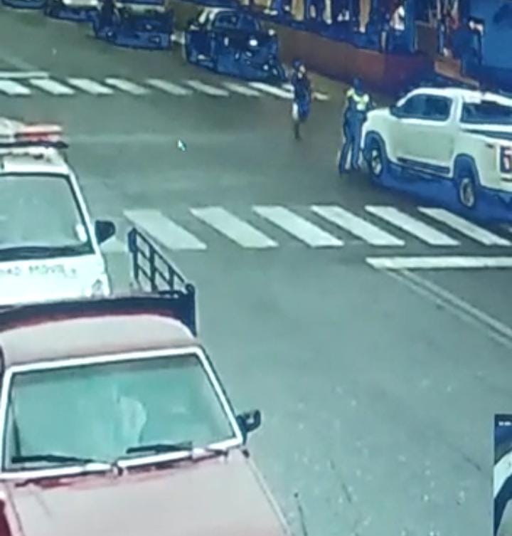 Vigilante de la ATM fue embestido por una camioneta 