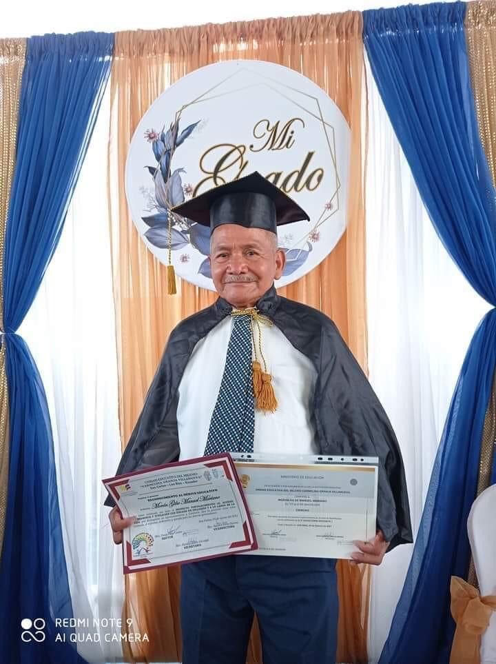 ¡No te pongas límites! Se graduó a los 91 años y quiere ser ejemplo para muchos