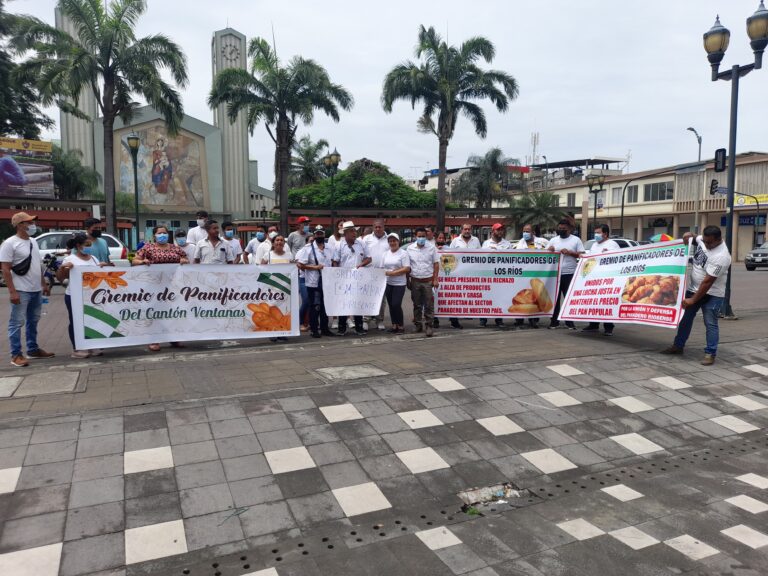 Con plantón panificadores protestan por insumos altos 