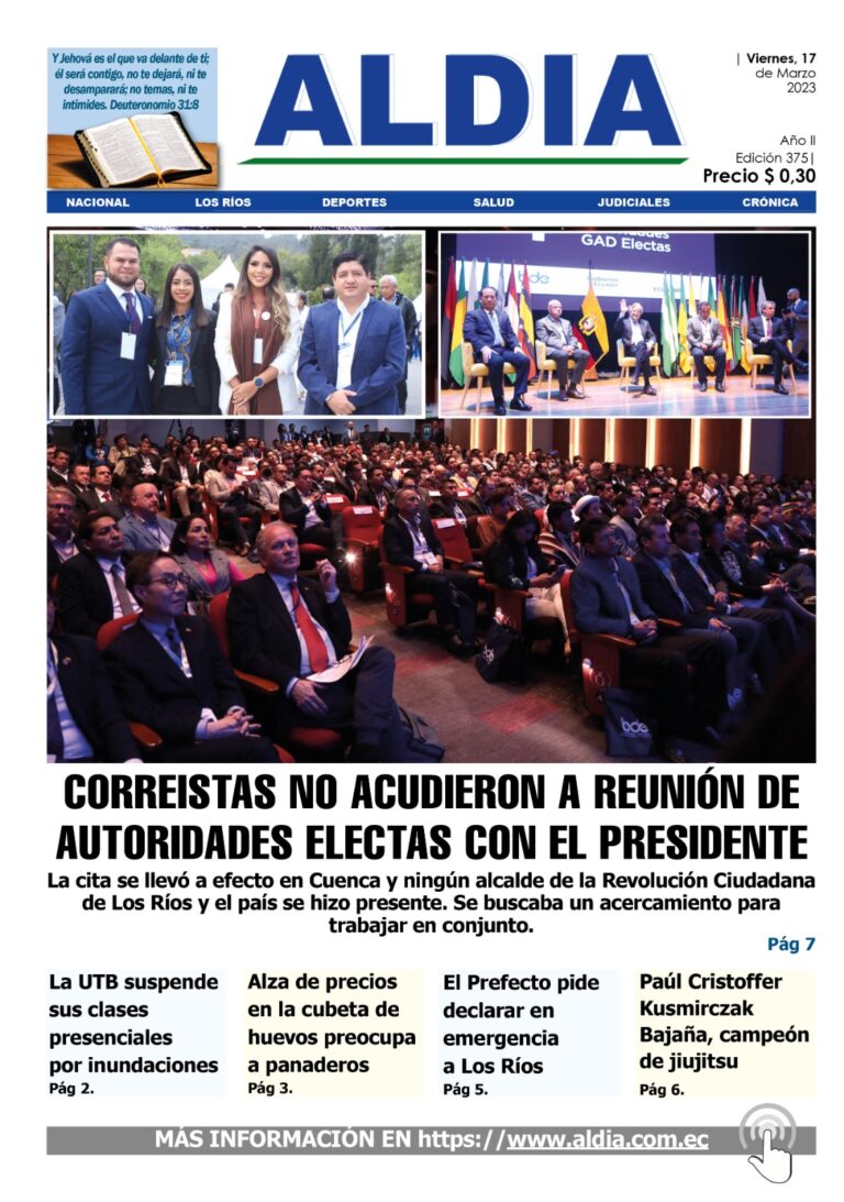 Edición del 17 de marzo del 2023: Correístas no acudieron a reunión d autoridades electas