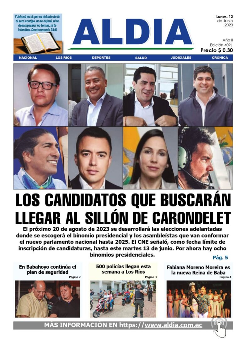 Edición del 12 de junio del 2023: Conozca a los candidatos que buscarán llegar al sillón de Carondelet