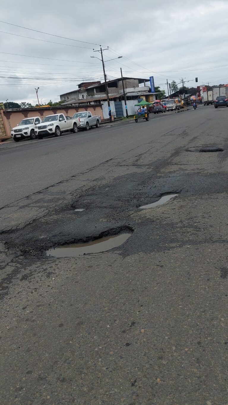 Baches, el enemigo con el que tienen que lidiar los conductores en la vía a Valencia