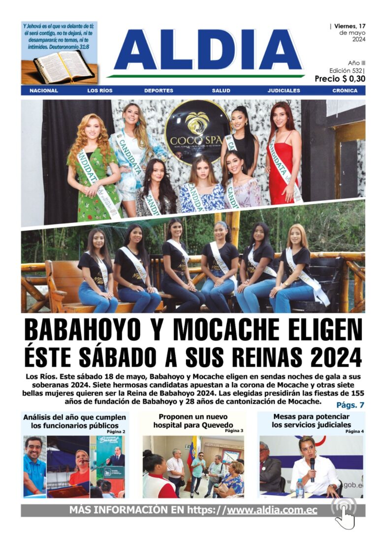 Edición 17 de mayo 2024, Babahoyo y Mocache eligen a  su reina 2024