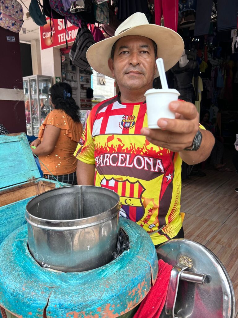 Don Javico y sus helados tradicionales de Mocache
