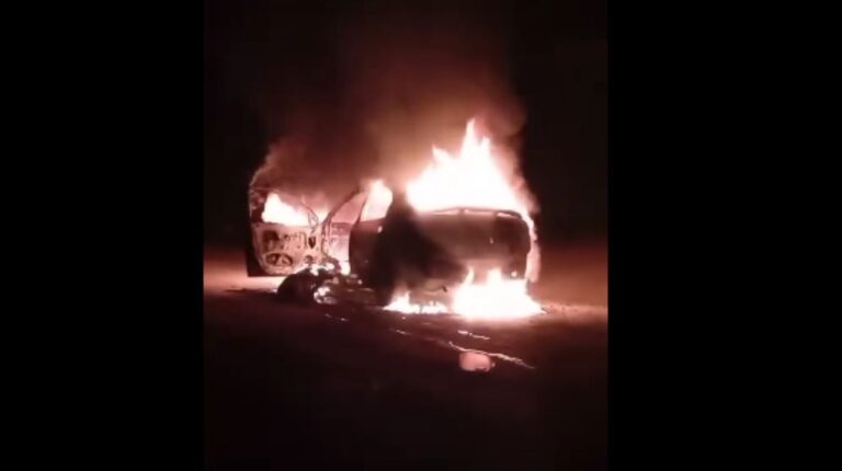 Policía jubilado  es quemado vivo en Manabí