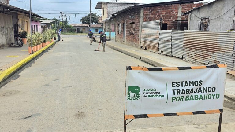 Babahoyo: Alcaldía ejecutó obra de regeneración integral en La Unión