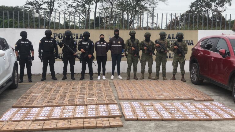 593 kilos de cocaína fueron decomisados en Los Ríos 