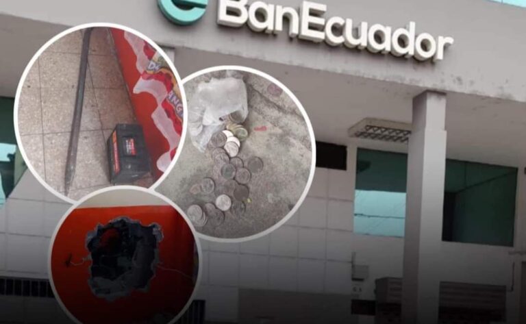 Robo millonario en BanEcuador de Vinces