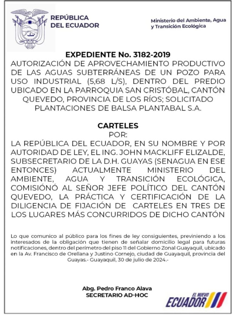 ANUNCIO PUBLICO N°3182-2019