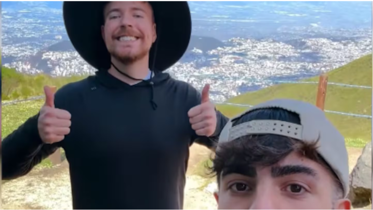 MrBeast recorre Ecuador y causa expectativa, ahora en el teleférico en Quito