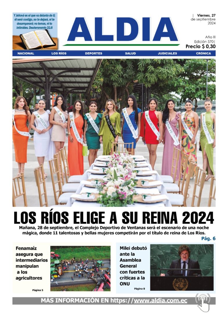 Edición 27 de septiembre 2024, Los Ríos elegirá a su reina