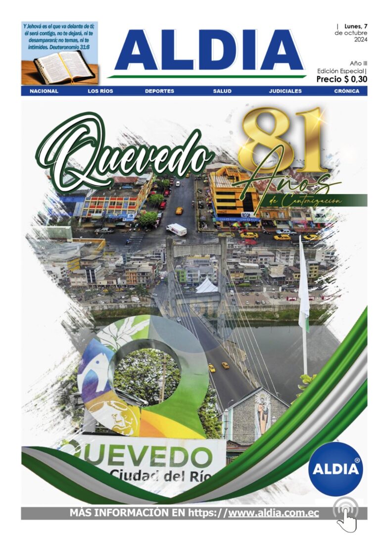 Edición 7 de octubre 2024, Quevedo celebra 81 años de creación