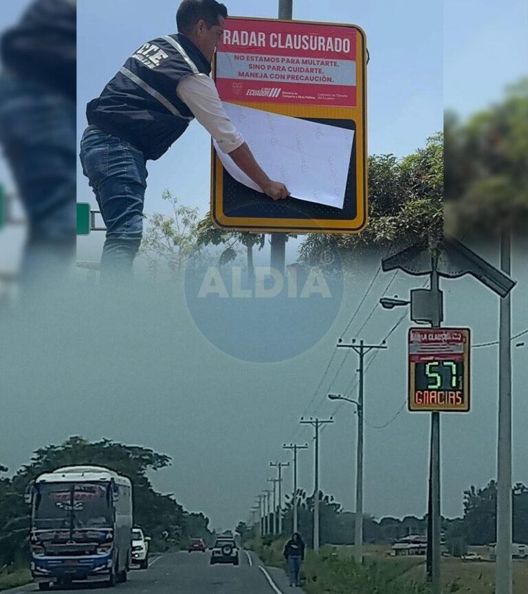 CTE aclara funcionamiento de radares clausurados en tramo Quevedo-Babahoyo